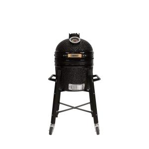 Kamado barbecue en céramique noire, moyen 33,5 cm Ø grill