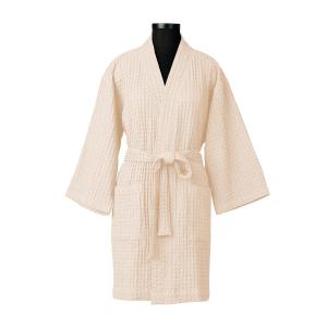 Kimono coton gaufré 95x64 nude