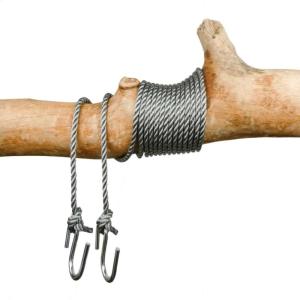Kit de fixation gris pour hamac