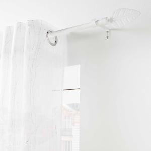 Kit de tringle à rideaux extensible blanc L120 /L210 cm
