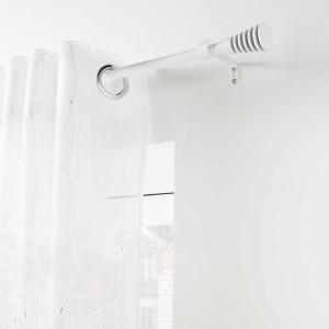 Kit de tringle à rideaux extensible blanc L210 /L380 cm