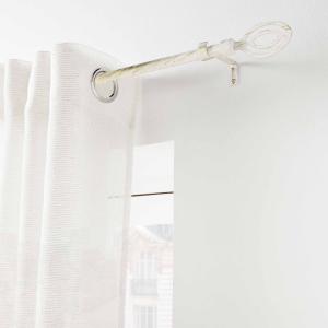 Kit de tringle à rideaux extensible patine blanc L210 /L380…