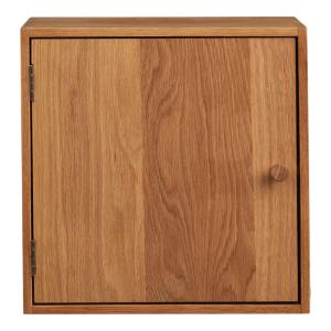 KUB- Cube mural 1 porte en chêne massif 30x30 cm