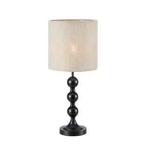 Lampadaire 1xE27 noir et beige