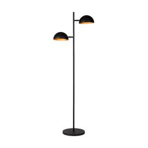 Lampadaire - 2 sources lumineuses - or noir - métal - haute…