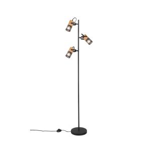 Lampadaire 3xE14 noir mat