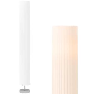 Lampadaire 40 W interrupteur à pied en métal blanc