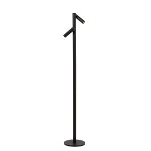 Lampadaire alu rechargeable 2 lumières noir