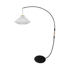 Lampadaire arche métal blanc D60xP60xH195 cm