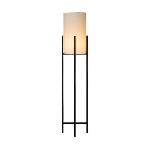 Lampadaire avec abat-jour en noir et blanc hauteur 136 cm e…