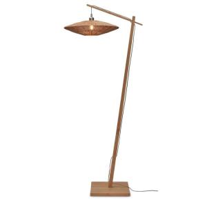Lampadaire bambou abat-jour jute naturel, h. 176cm