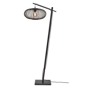 Lampadaire bambou noir Ø40cm