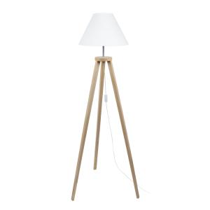 Lampadaire  bois,blanc d'ivoire,H156x D40xP40cm