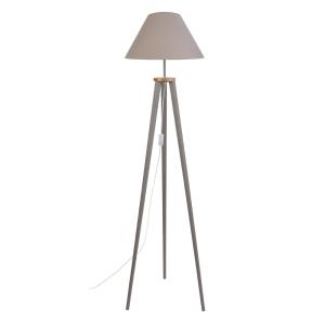 Lampadaire  bois,taupe,H 155xD40x P 40 cm