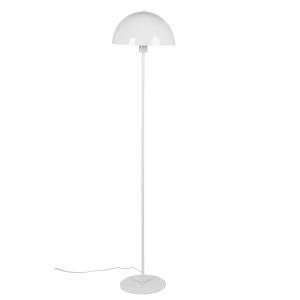 Lampadaire champignon en métal laqué blanc H145