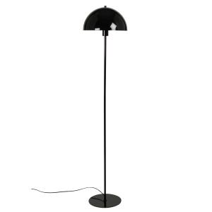 Lampadaire champignon en métal laqué noir H145