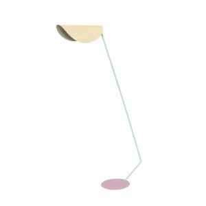 Lampadaire de Bureau TOSEL ,métal,beige-,H174xD33xP70 cm