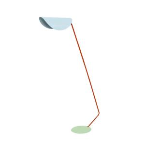 Lampadaire de Bureau TOSEL ,métal,Bleu,H174xD33xP70cm