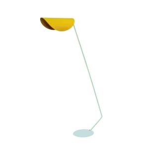 Lampadaire de Bureau TOSEL ,métal,Jaune ,H174xD33xP70 cm