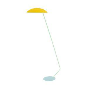 Lampadaire de Bureau TOSEL ,métal,Jaune ,H174xD33xP70cm
