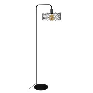 Lampadaire de Bureau TOSEL ,métal,Noir ,H157x D30xP42cm