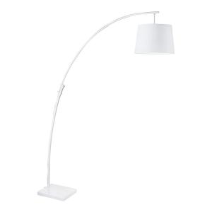 Lampadaire design en métal blanc 188 cm