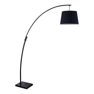 Lampadaire design en métal noir 188 cm