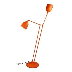 Lampadaire design en métal orange
