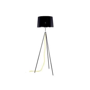 Lampadaire design en plastique noir