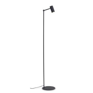 Lampadaire droit noir H133cm