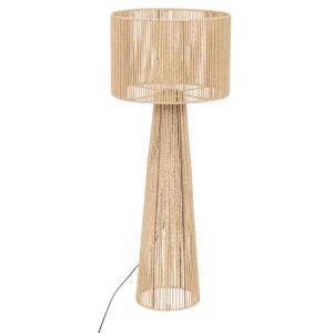 Lampadaire droit style jute papier beige 38x90 cm
