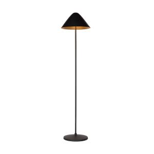 Lampadaire, élégant et stylé, métal noir, 35 x 150 x 35 cm…