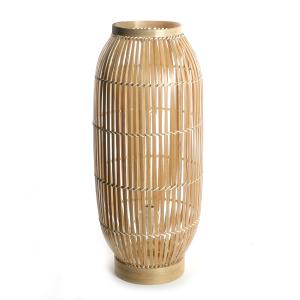 lampadaire en bambou naturel, h. 70 cm