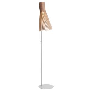 Lampadaire en bouleau plaqué noyer H185cm