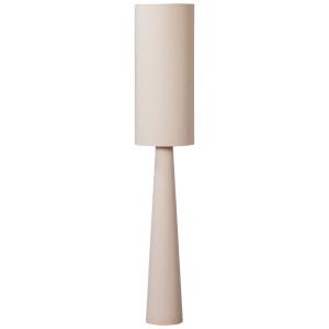 Lampadaire en fer et bouclette blanc