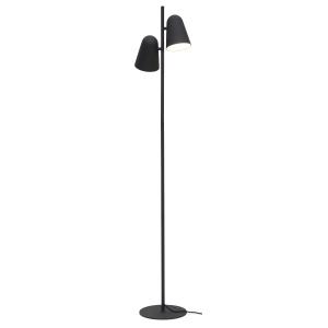 Lampadaire en fer noir, h. 145cm