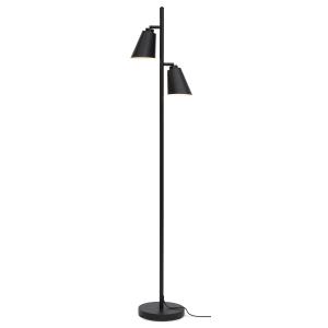 Lampadaire en fer noir, h. 162cm