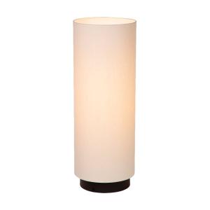 Lampadaire en lin blanc et noir, H 82 cm