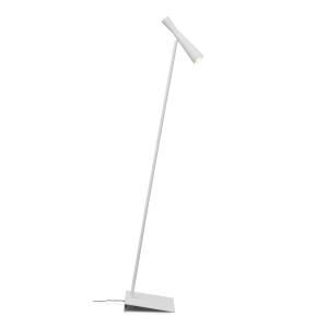 Lampadaire en métal blanc, h. 145.5cm