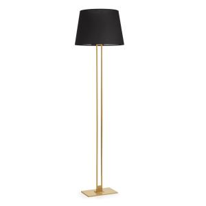 Lampadaire en métal doré, H: 170cm