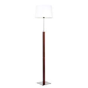 Lampadaire en métal et bois Ebène H 165 cm