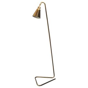 Lampadaire en métal finition laiton - H144 cm