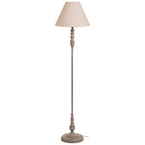 Lampadaire en métal gris 38x38x154h