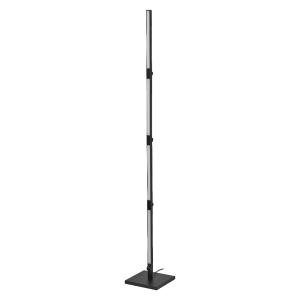 Lampadaire en métal noir, 1.75m