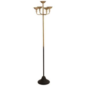 Lampadaire en métal noir 37x37x149h