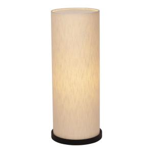 Lampadaire en métal noir avec abat jour en coton, hauteur 7…