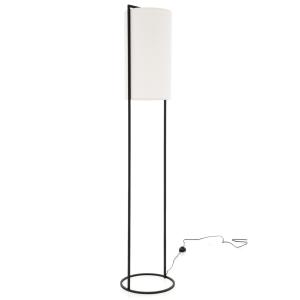 Lampadaire en métal noir, H: 164cm