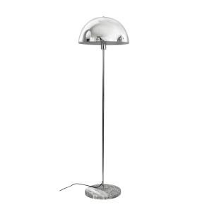 Lampadaire en métal Stockholm chrome/marbre