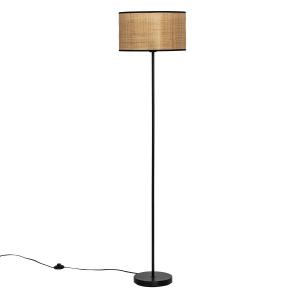 Lampadaire en rotin naturel, hauteur 160 cm