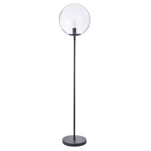 Lampadaire en verre noir h.160 cm